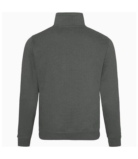 Awdis Mens Plain Sophomore ¼ Zip Sweatshirt (Charcoal) - UTRW177
