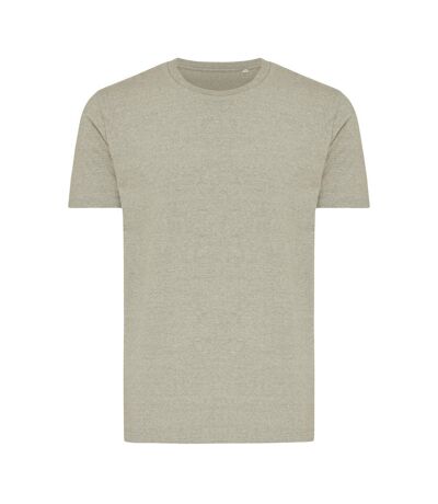 Unisex adult brett recycled cotton t-shirt light heather green Iqoniq