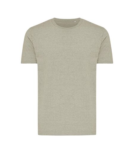 Unisex adult brett recycled cotton t-shirt light heather green Iqoniq