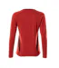 Womens/ladies Accelerate Long-sleeved T-shirt Traffic Red Black Mascot-2