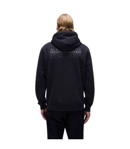 Sweat À Capuche Motif/style Logo Albula Homme Noir Napapijri
