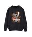 Disney - Sweat LILO AND STITCH OHANA ORANGE HIBISCUS - Femme (Noir) - UTBI22823-1