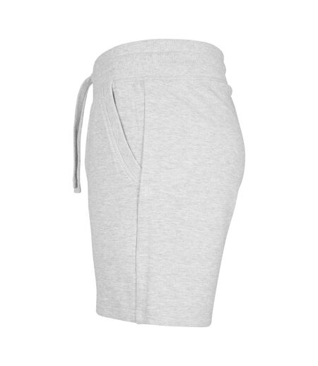 Womens/ladies Terry Heather Shorts Grey Build Your Brand