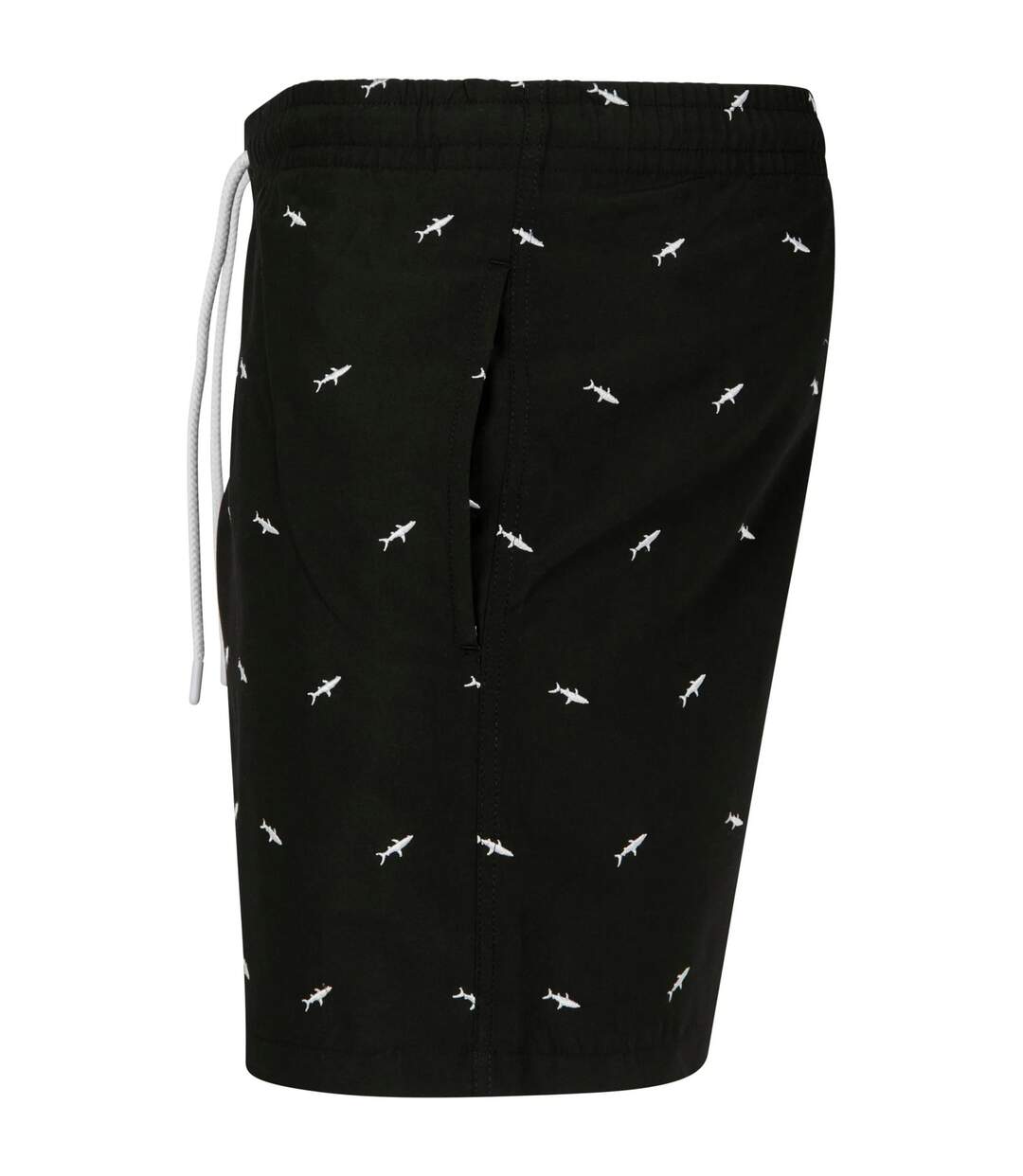 Short De Bain Homme Noir Blanc Urban Classics-3
