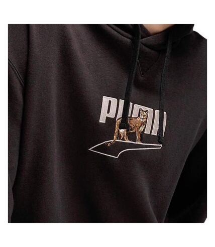 Sweat à Capuche Noir Homme Puma Downtown - L