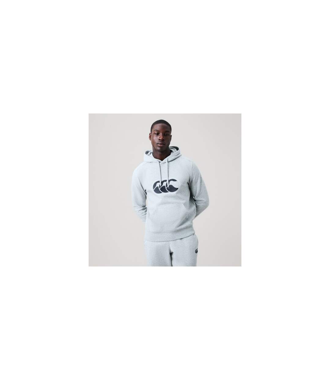Sweat À Capuche Motif/style Logo Rakaia 2.0 Homme Gris Canterbury-1