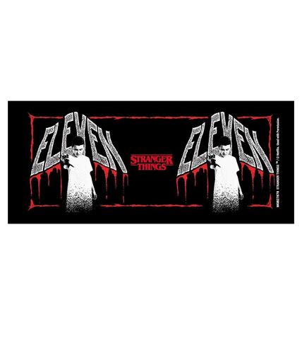 Stranger Things 80s Horror Eleven Mug (Black/White/Red) (One Size)