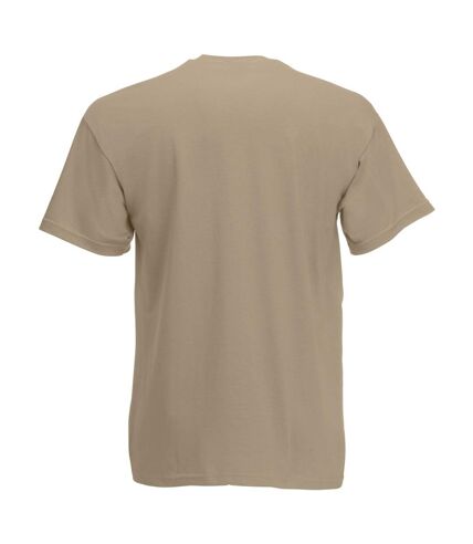 Mens Value Short Sleeve Casual T-Shirt (Sand)