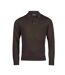 Polo Manches Longues Homme Marron Tee Jays-1
