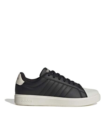 Mens Streettalk Low Lace Up Trainers Core Black White Adidas