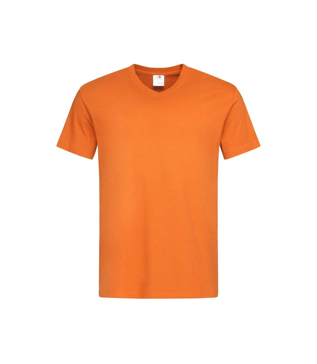 Stedman Mens Classic V Neck Tee (Orange)