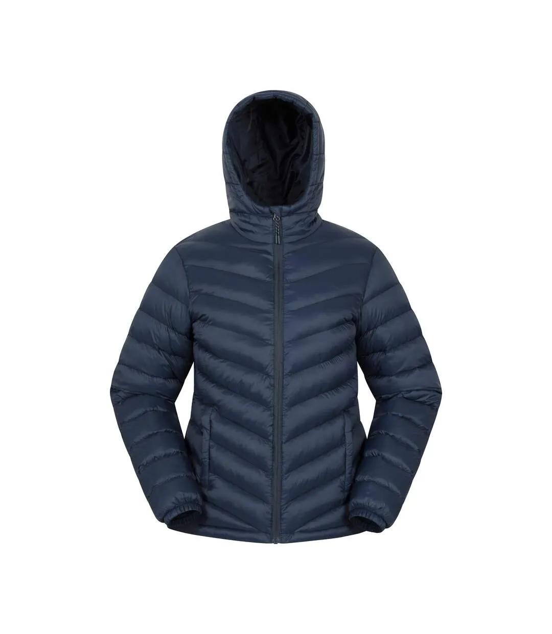 Womens/ladies Seasons Padded Jacket Blue Mountain Warehouse-2