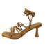 Sandales Coupe Moulante Femme Marron Where´s That From-2