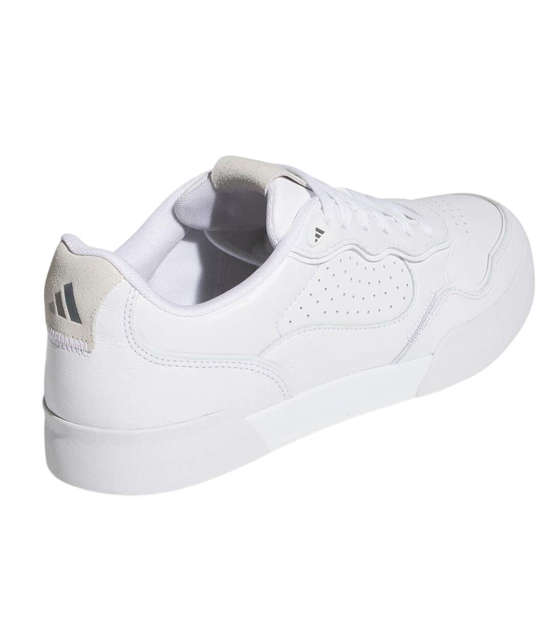 Chaussures De Golf Sans Pointes Motif/style Lisse Retrocross Homme Blanc Gris Adidas-2