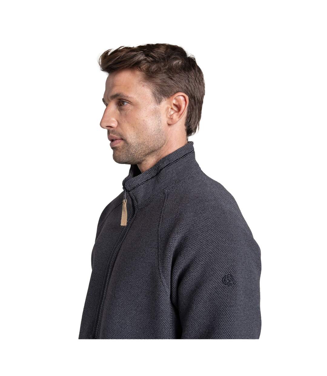 Mens Steeple Half Zip Fleece Dark Iron Craghoppers-4