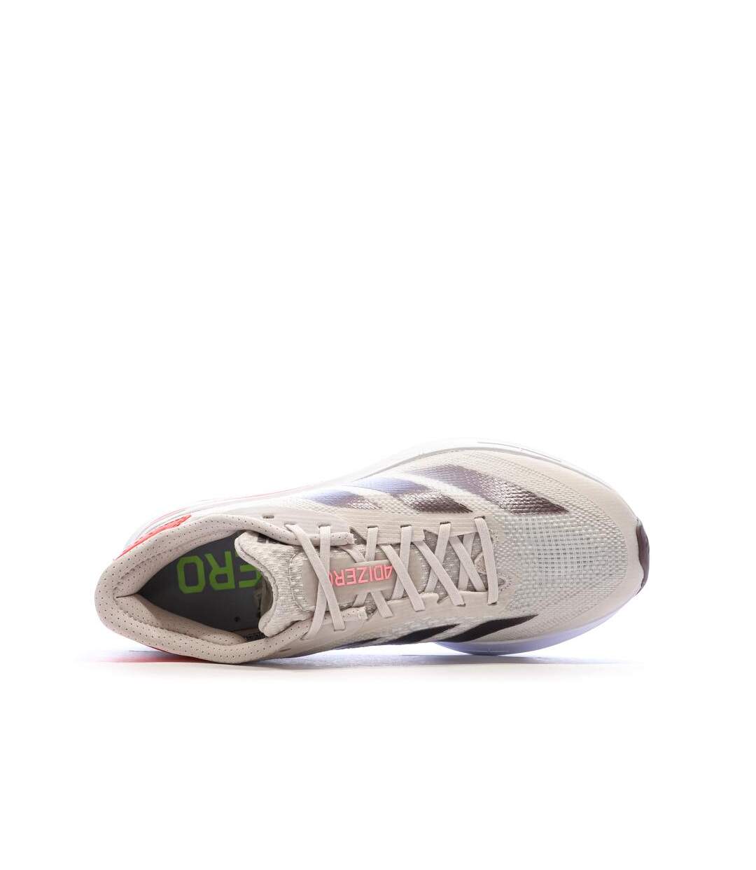 Chaussures de running blanches/roses femme adidas adizeros-4