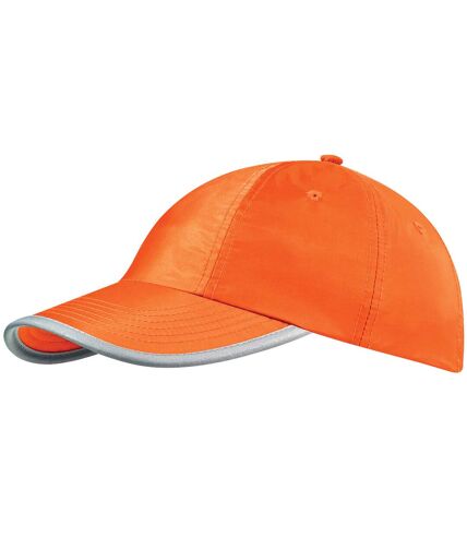 Beechfield Enhanced-viz / Hi Vis Baseball Cap / Headwear (Fluorescent Orange) - UTRW205