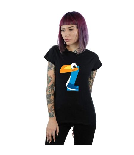Disney - T-shirt ALPHABET Z IS FOR ZAZU - Femme (Noir) - UTBI24988