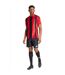 Maillot De Foot Style À Rayures Homme Rouge Noir Adidas-4