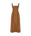 Robe Mi-longue Femme Kaki Odd Muse-2