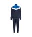 Mens Chevron Lightweight Tracksuit Set Royal Blue White Slazenger-2