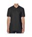 Unisex adult sports polo shirt black Gildan