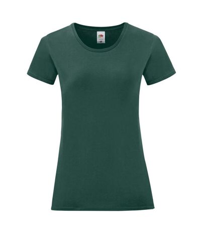 T-shirt iconic femme vert forêt Fruit of the Loom Fruit of the Loom