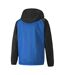 Mens Teamliga Colour Block Anorak Electric Blue Black Puma-2