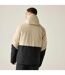 Blouson De Ski Extensible À Capuche Et Ourlets Ajustables Motif/style Blocs De Couleurs Halfpipe Homme Blanc Cassé Noir Dare 2B-1
