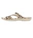 Womens/ladies Leopard Print Sandals Beige Black Hot Tuna-3
