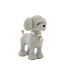 Statuette Déco Caniche Debout Sparky 15cm Argent-1