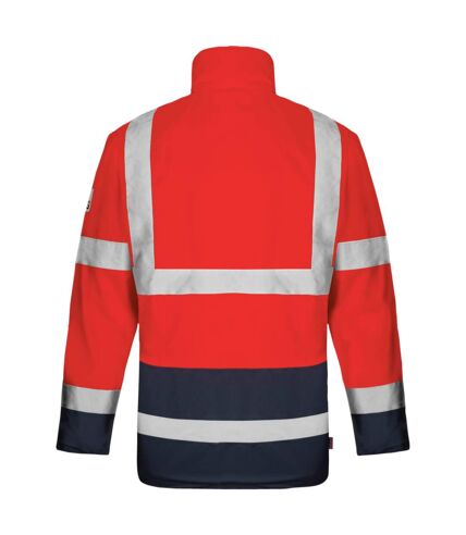 Parka de travail LUMEN 4 en 1 Rouge/Marine