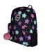 Unisex Black Star Print Backpack with Padded Straps | School Travel Bag-4