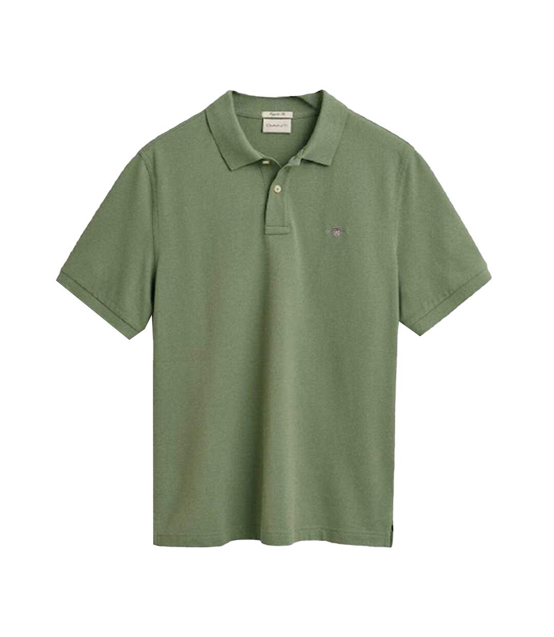 Polo Motif/style Bouclier Homme Olive Vert Gant-2