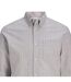 Chemise Manches Longues Motif/style Fines Rayures Homme Beige Jack And Jones-3
