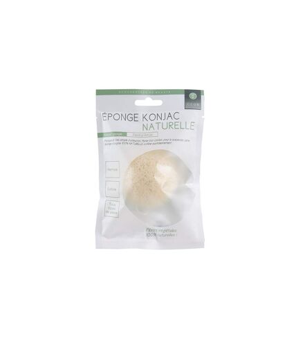 Éponge Konjac Naturelle Nettoyage 6cm Blanc