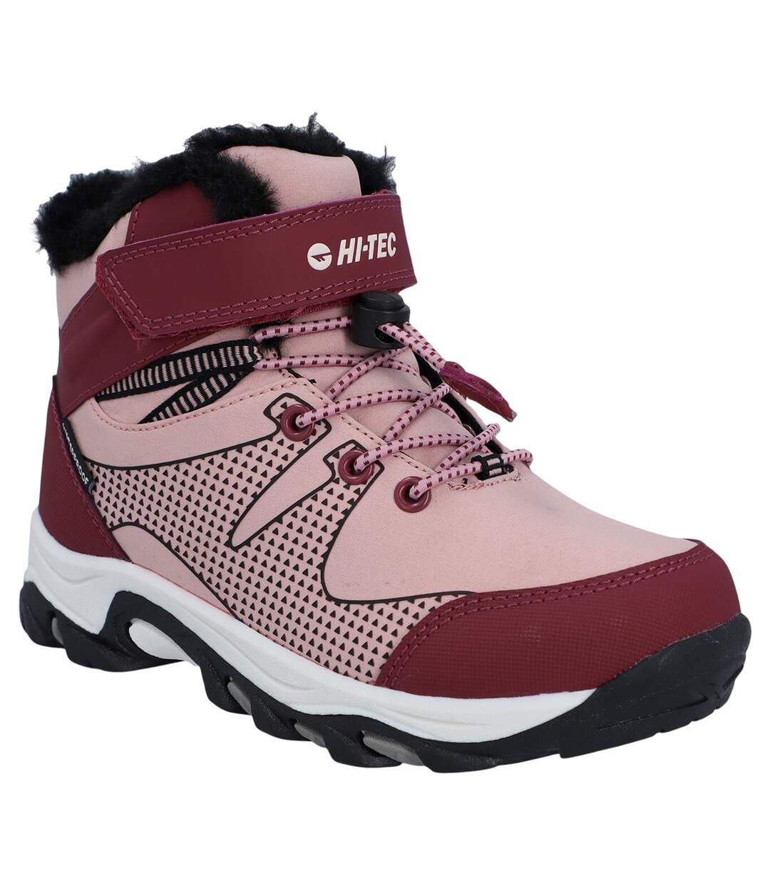 Chaussures Montantes De Marche Jackdaw Enfant Rose Violet Violet Clair Noir Hi-Tec-4