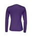 Womens/ladies long-sleeved t-shirt purple Cottover-2