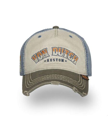 Casquette baseball adulte devant avec broderie effet usé Retro Skull Vondutch