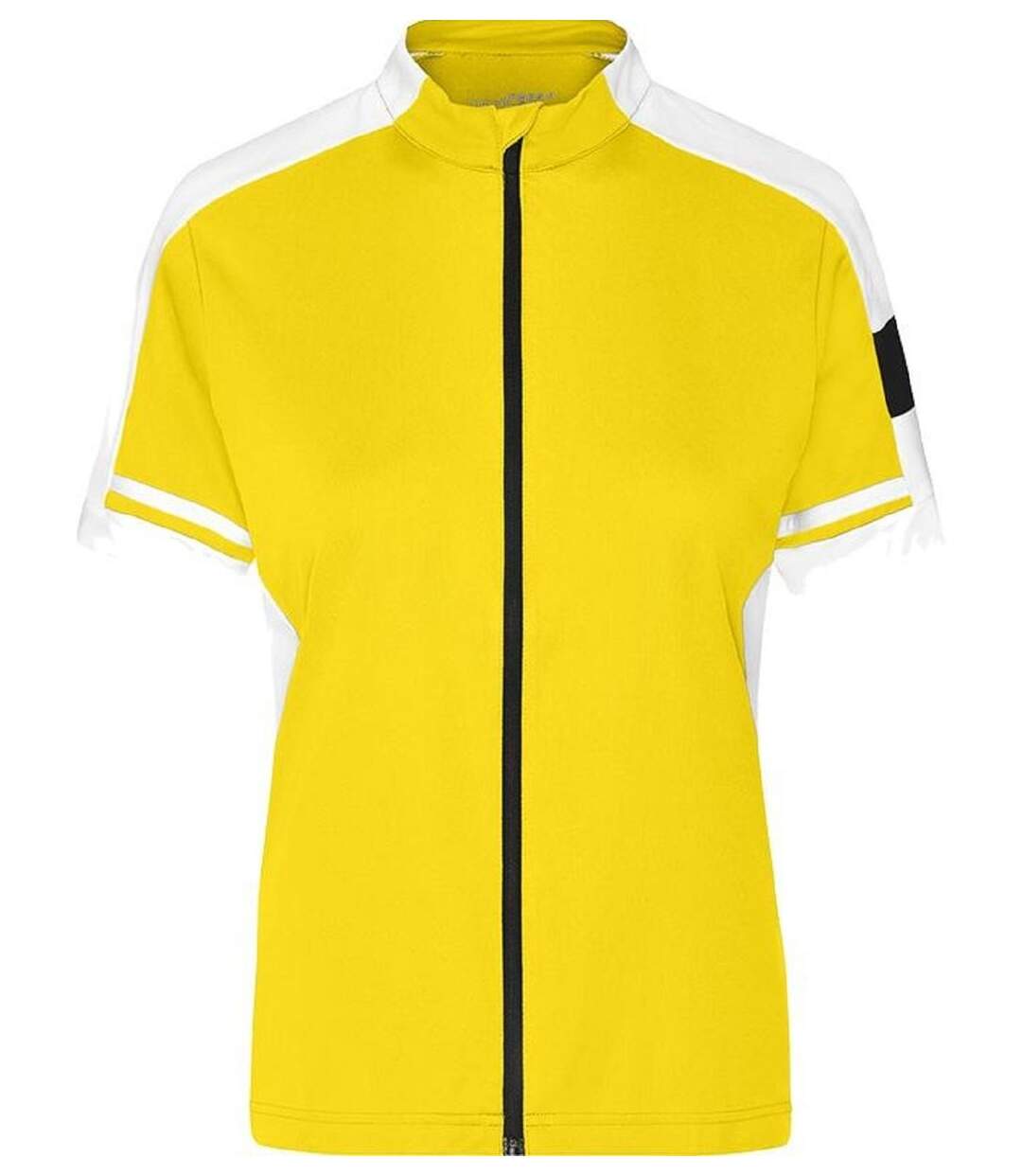 maillot cycliste zippé FEMME JN453 - jaune-1