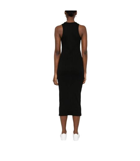 Robe Mi-longue Sans Manches Femme Noir Lacoste
