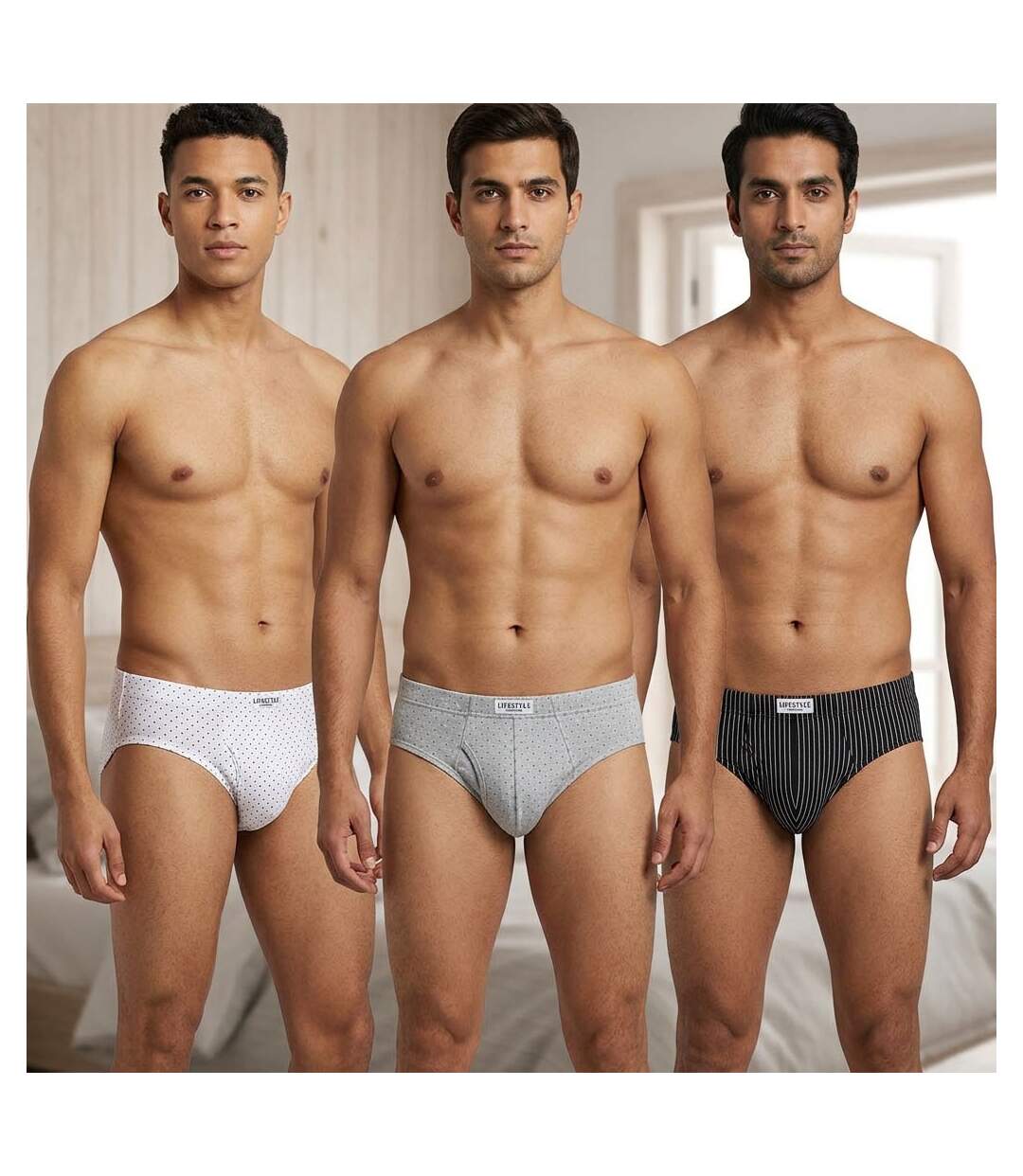 OZABI Pack Slips Homme 100% Coton – Lot de 6-4