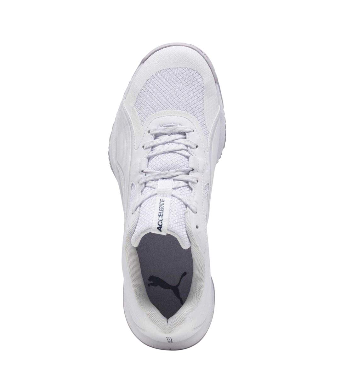 Womens/ladies Accelerate Pro Handball Trainers White Lilac Puma-3