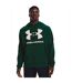 Sweat À Capuche Entraînement Style Gros Logo Rival Homme Vert Foncé Under Armour-1