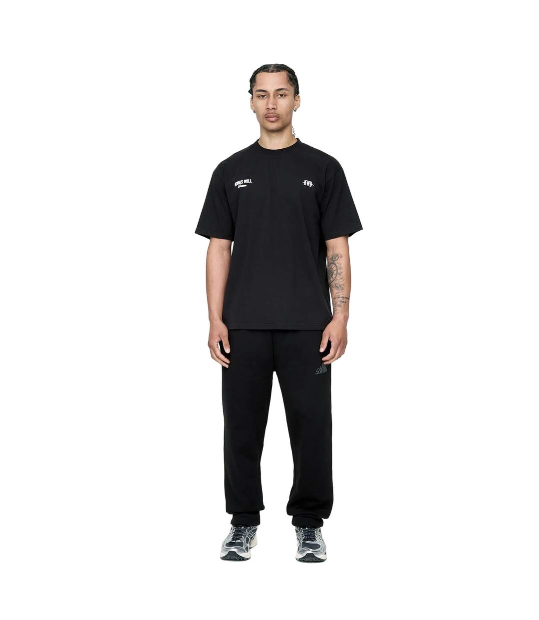 T-shirt Studio Garment District Homme Noir Kings Will Dream-4