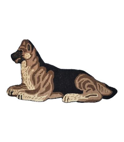 Tapis enfant fait main en laine motif animaux DOG