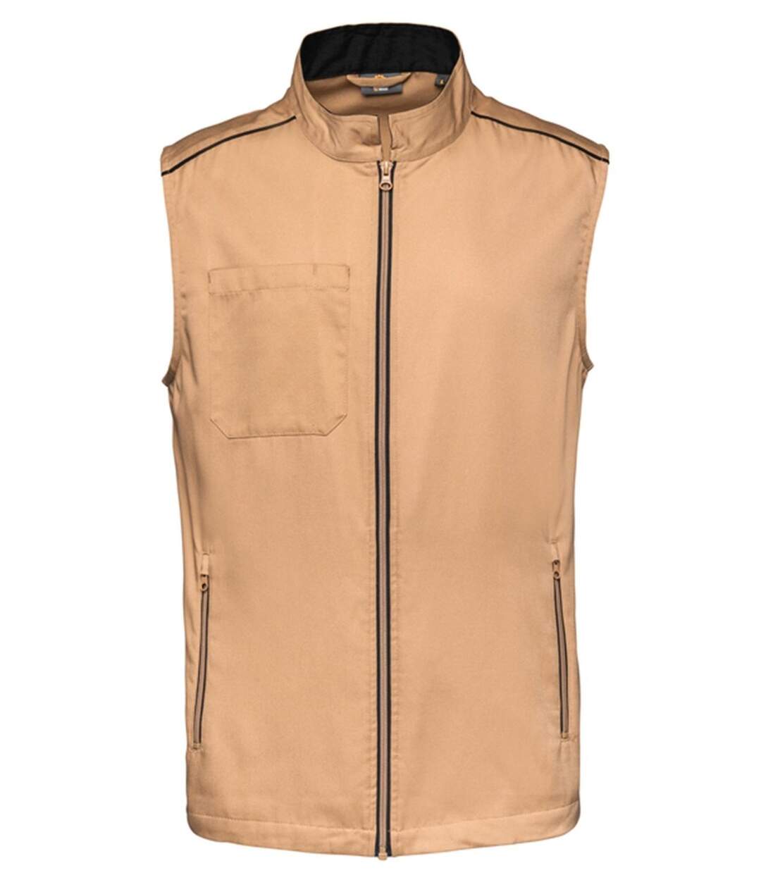 Gilet sans manches DayToDay - Homme - WK6148 - beige camel et noir