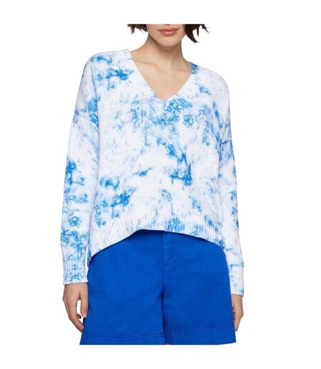 Sweat Femme Blanc Bleu Boss