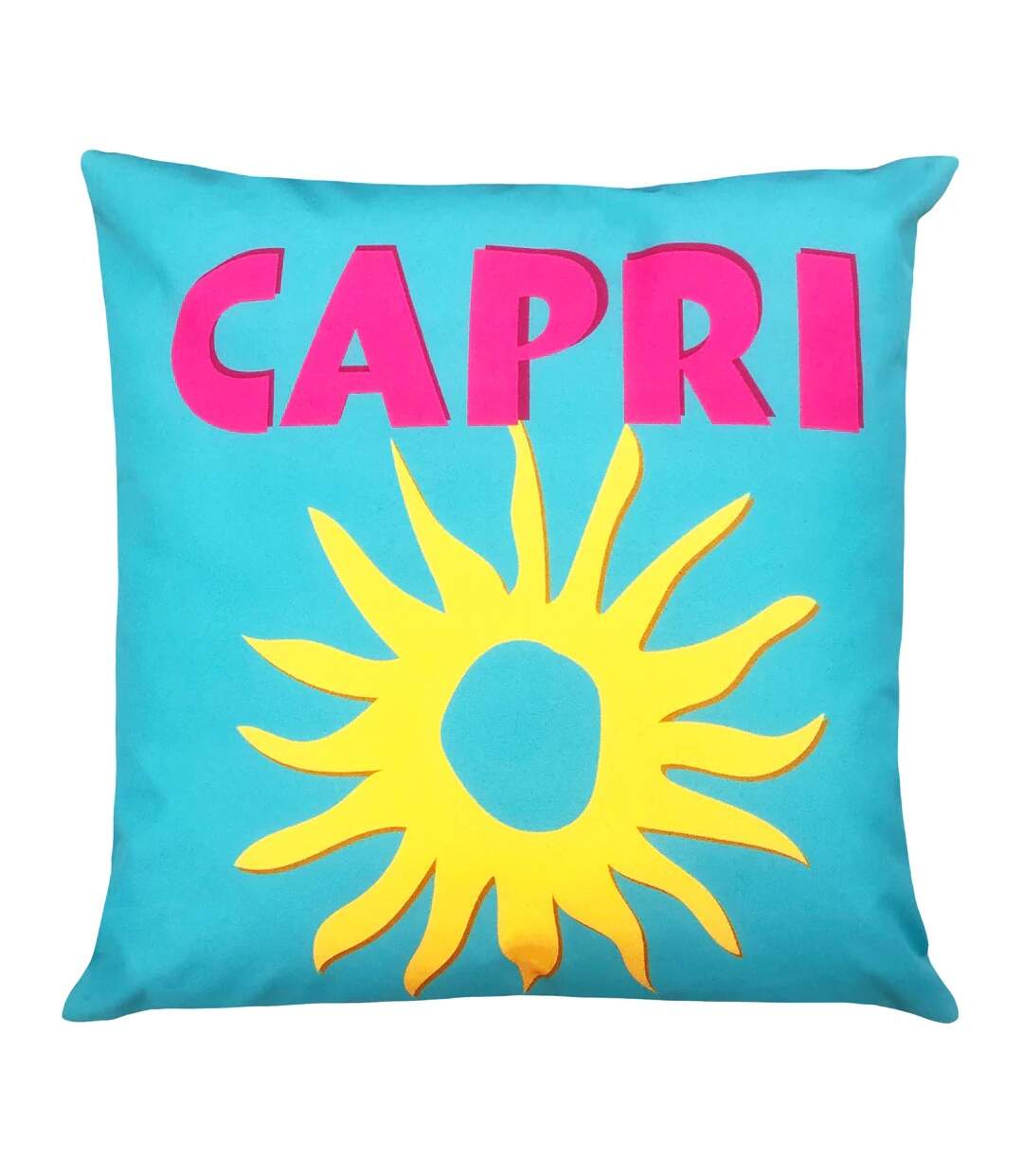 Capri outdoor cushion cover 43cm x 43cm capri blue/pink/yellow Furn-1