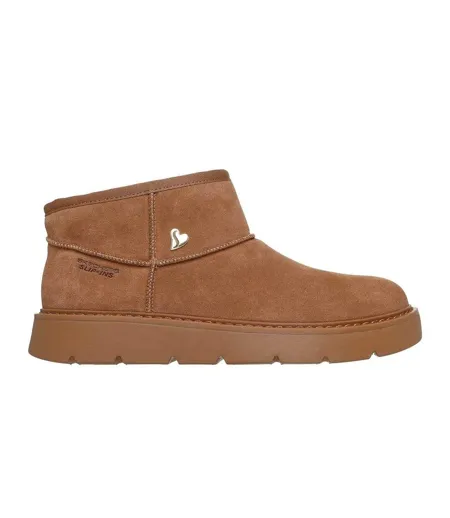 Bottines Cozy Femme Marron Gris Skechers